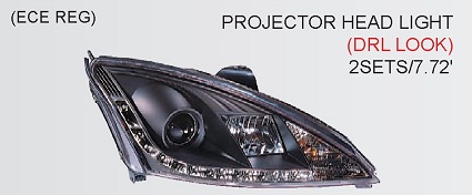 Devil Eye farovi FORD FOCUS I 3V/4V/5V Hrom,CRNI 98-00